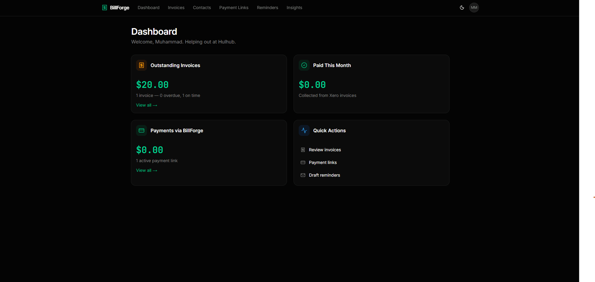 BillForge screen 5